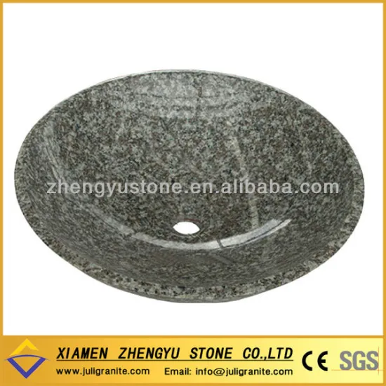 G644 pink granite stone vessel sink