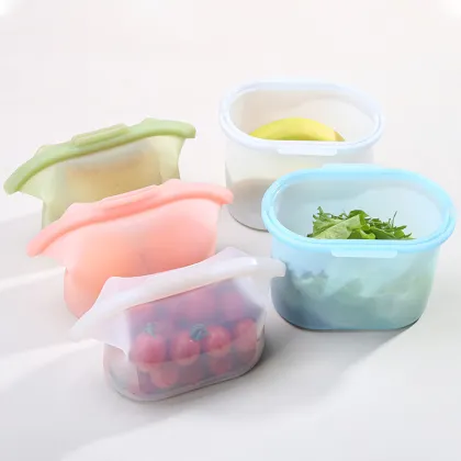 Flip-Top Stasher Silicone Food Storage Freezer Bags