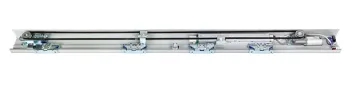 Automatic door glass sliding door mechanism