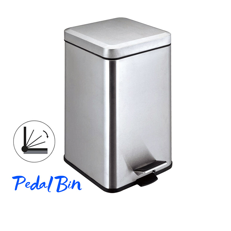 stainless steel pedal bin