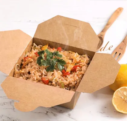 Disposable Kraft Take Away Salad Box