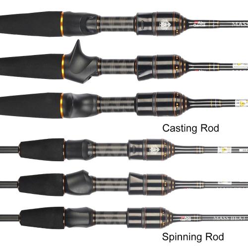 Sougayilang 4 Sections 1.98M Ultralight Casting Travel Bass Fishing and  Baitcasting Rod Reel Combo Set