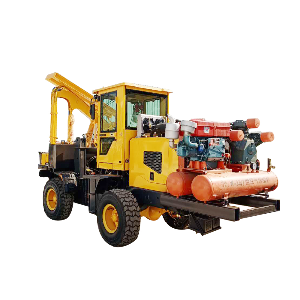 Pile Driver 4*4 Wheel Highway Guardrail Instalasi