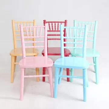 Stackable Wood Kids Chiavari Chairs for Birthday Party Events