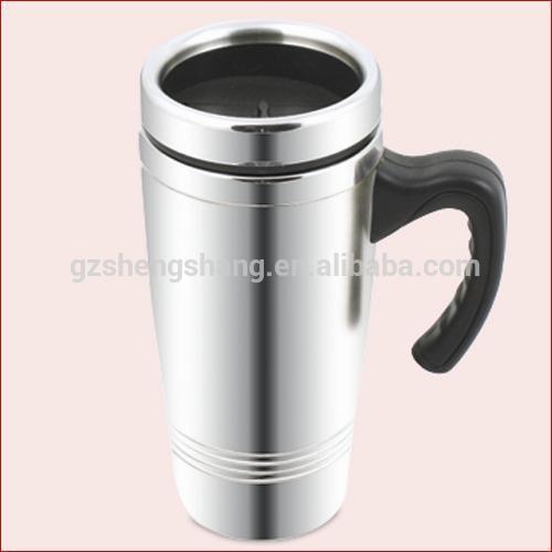 China double wall stainless car mug with handle