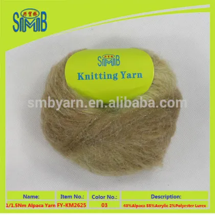 online shop china good quality alpaca yarn mohair made by knitting machine