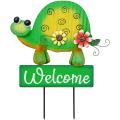 Metal Sea Turtle Decorative Garden Stakes