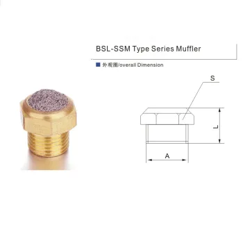 BSL-SSA type muffer sintered bronze filter element