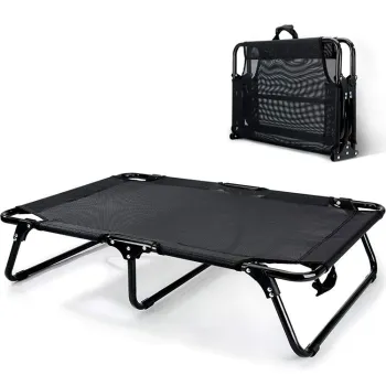 Elevated Metal Frame Dog Bed with Camping Bag - Supports up to 150kg - 500pcs Pack