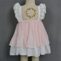 Χονδρική ροζ WDW ριμέ φόρεμα κορίτσια μωρών