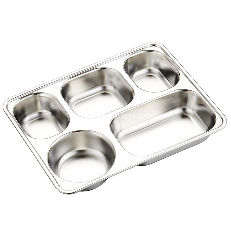 Stainless Steel Dining Hall Plate