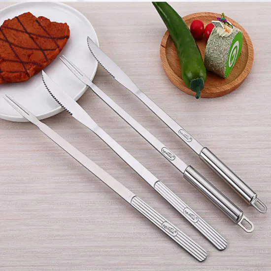 Stainless Steel Barbecue Knife And Fork Series