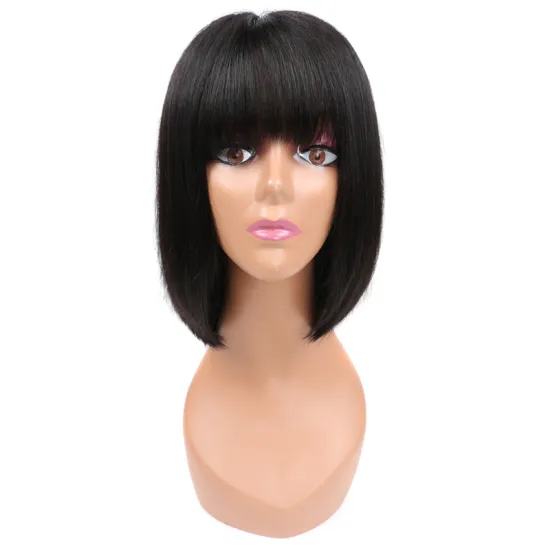 Hot sale virgin Brazilian hair transparent hd lace front wig 100% human hair bob wig