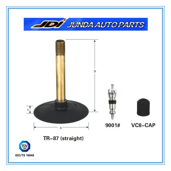 Tube type for motorcycle valves TR-87(straight)
