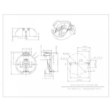 Pemegang sel koin untuk CR2032 BT-SN-SN-A-029