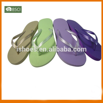 2015 hot sale basic design ladies nude plain flip flops