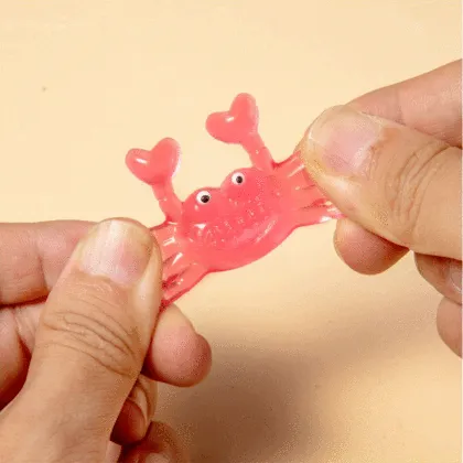 Eco-Friendly Mixed-Color Simulation Crabs for Pets