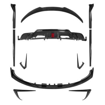 Tesla Model 3 Aero Kits: Front Splitter, LED Light, Rear Diffuser, Side Skirts, Wind Knife Spoiler, Front Lip