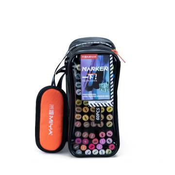 Alcohol Marker Pen Set 60pcs with Bag