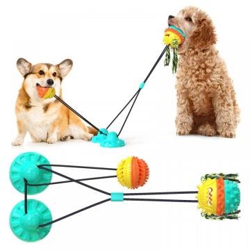 Bola de corda de treinamento duplo para cachorro