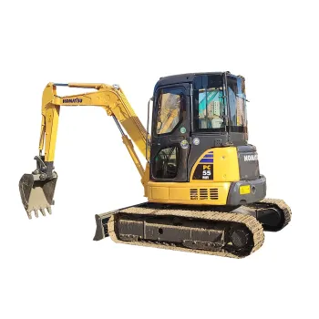 Used Komatsu PC 55 Mini Excavator with Rubber Tracks for Sale