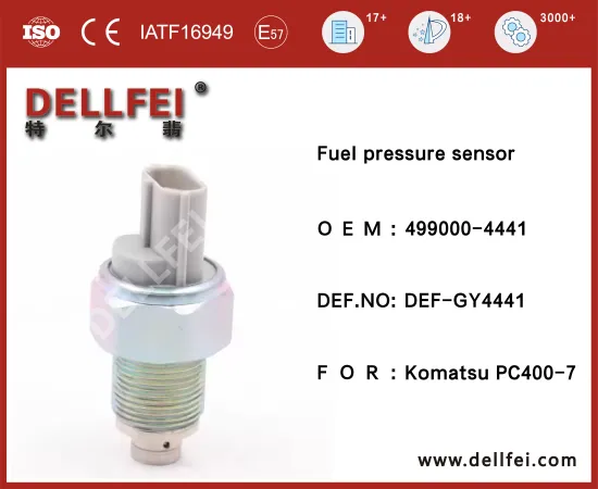 Diesel Common Rail Fuel Pressure Sensor 499000-4441 for Komatsu PC400-7