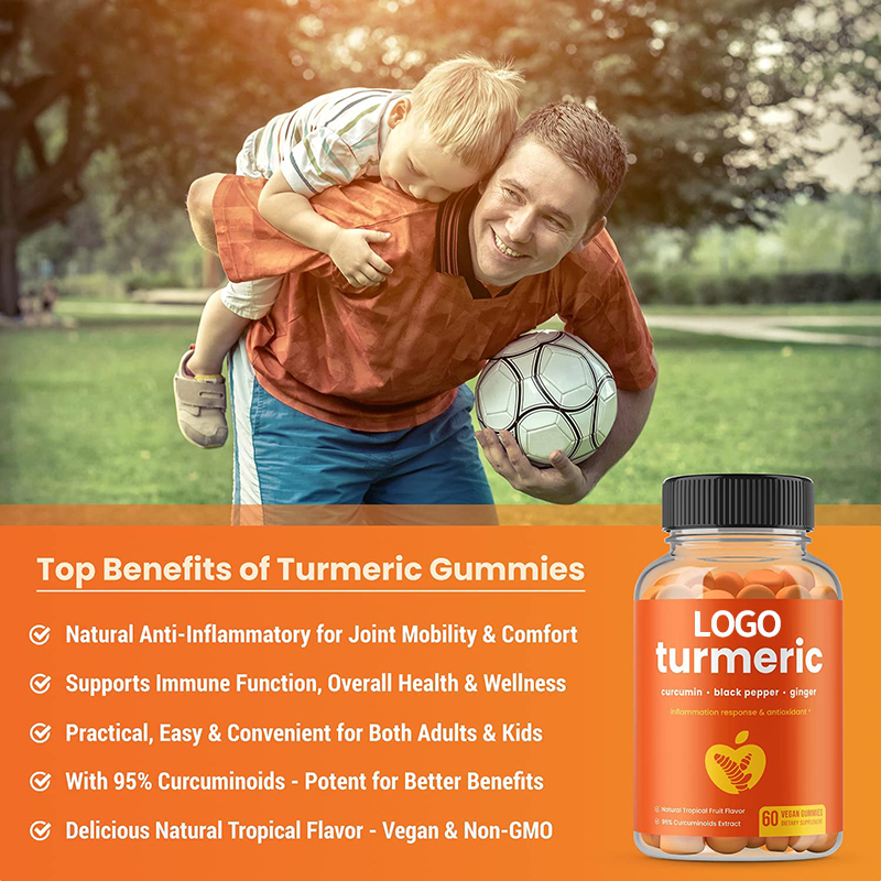 Dietary supplement detox fat burning turmeric gummies weight lost belly slimming turmeric gummies