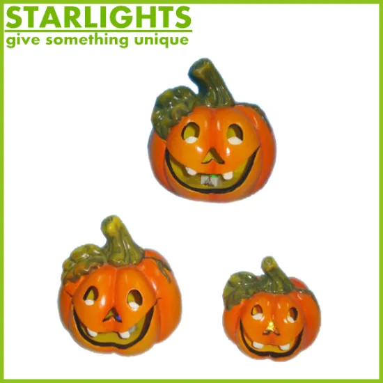 Halloween ceramic pumpkin tealight candle holder