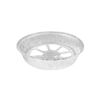 9 Inch Round Aluminum Food Foil Container - Disposable Meal Packaging