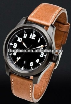 brown leather watches for men custom logo watches