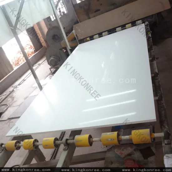 Polished Engineered Quartz Stone &amp; Super White Quartz Slabs With 2cm Thickness
