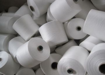 100% 30s/3 Polyester Ring Spun Yarn For Jeans , Jacket , Bag