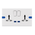 RN Series 2 Gang 13a Switched Multi Socket