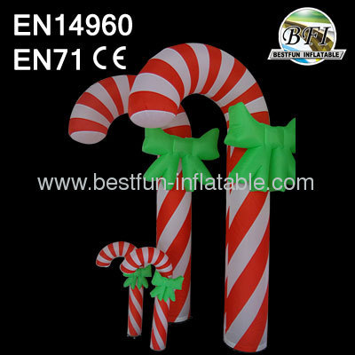 Lighting Decorative Inflatable Candy Cane 