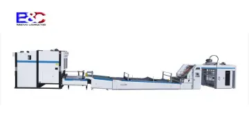 High Speed Sheet to Sheet Flute Laminating Machine with Automatic Pallet Stacker Zgfms