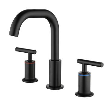 Shamanda Black Black diffuso 2 gesti del rubinetto del bagno