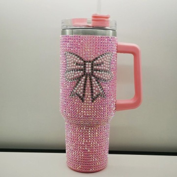 Bling Addiction: Custom Rhinestone Mugs - Hot Pink Birthday Gift