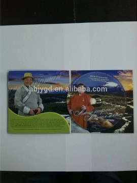 CD with 300gsm cardboard paper jacket/sleeve ,booklet, shrink wrapping.