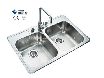 sus 304 deep equal bowl sink for laundry