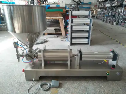 Pneumatic Paste jam cream bottle Filling Machine