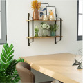 Wood Iron Rack Wall Mountable Rack Shelf