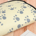 Tapis de porte de nourriture pour animaux de compagnie imprimés en microfibre