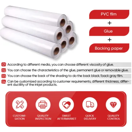 Wholesale Printable Self Adhesive Glossy/Matte White PVC Vinyl Roll for Car Wrap and Stickers