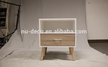 Wooden beside cabinet
