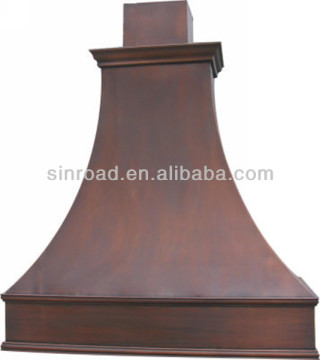 copper kitchen exhaust range hood
