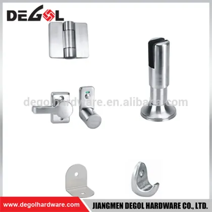Hotsale shower cubicle hardware zinc alloy cubicle partition fitting
