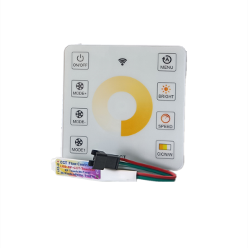CCT Touch Remote Control Wireless Dual Color LED CCT Running Water Pixel Light Controller