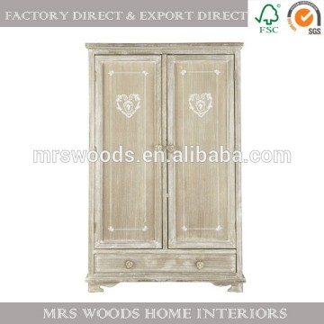 french vintage industrial antique wooden wardrobe recycled