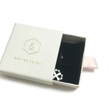 Luxury Drawer Jewelry Ring White Paper Packaging Box