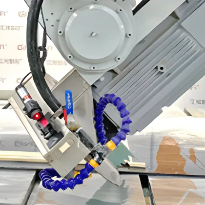 CNC Bridge Saw for Cutting 45 Degree Angles in Quartz, Granite, Dekton, and Sintered Stone